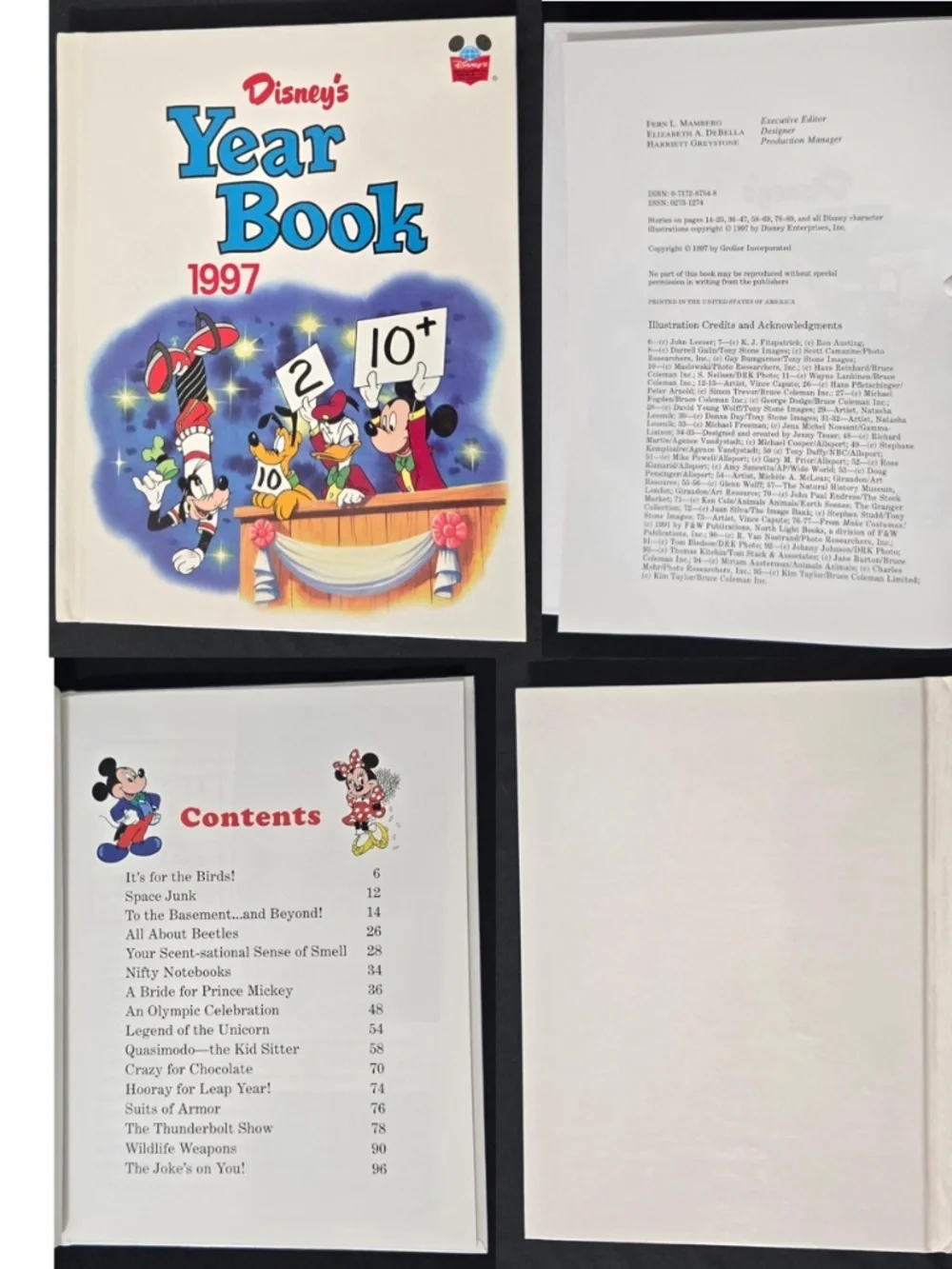 11 Vintage 90s Disneys Year Book Kids Hard Cover Set VTG
